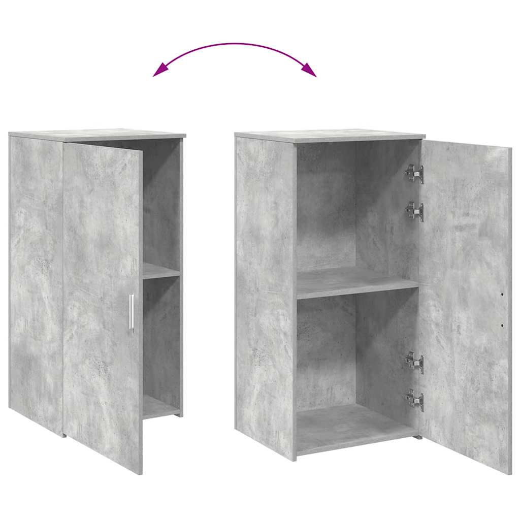 vidaXL Dulap de depozitare, gri beton, 50x45x103,5 cm, lemn prelucrat