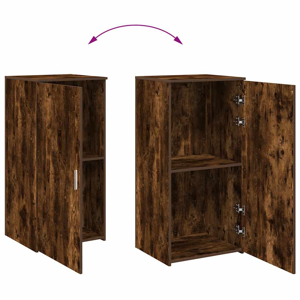 vidaXL Dulap depozitare stejar fumuriu 50x45x103,5 cm lemn prelucrat