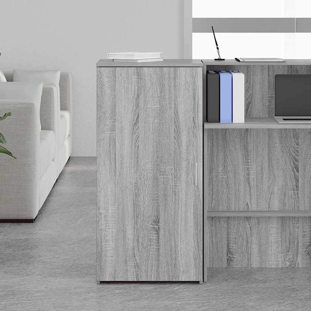 vidaXL Dulap de depozitare sonoma gri 50x45x103,5 cm lemn prelucrat vidaXL Dulap de depozitare sonoma gri 50x45x103,5 cm lemn prelucrat