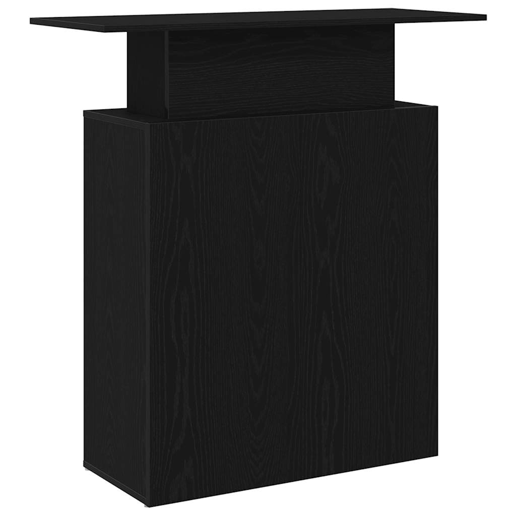 vidaXL Birou de recepție negru 100x40x104 cm Lemn prelucrat vidaXL Birou de recepție negru 100x40x104 cm Lemn prelucrat