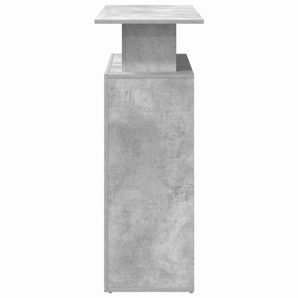 vidaXL Birou de recepție Gri beton 100x40x104 cm Lemn prelucrat