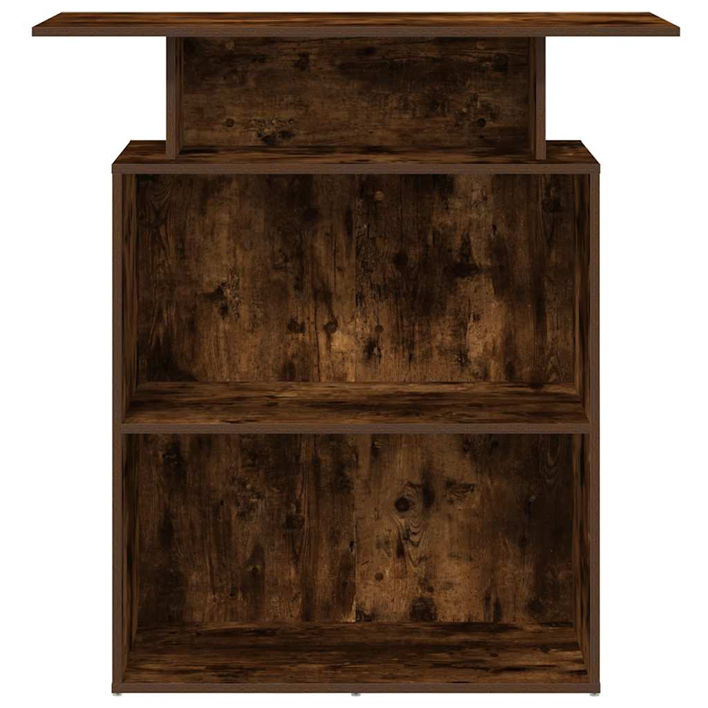 vidaXL Birou de recepție stejar afumat 100x40x104 cm lemn prelucrat