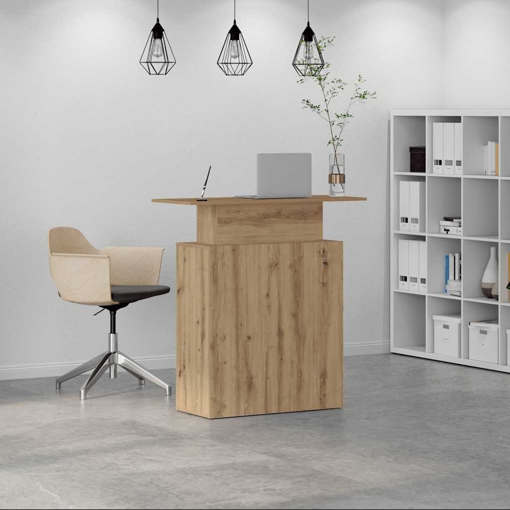 vidaXL Birou de recepție Stejar Artisan 100x40x104 cm Lemn prelucrat