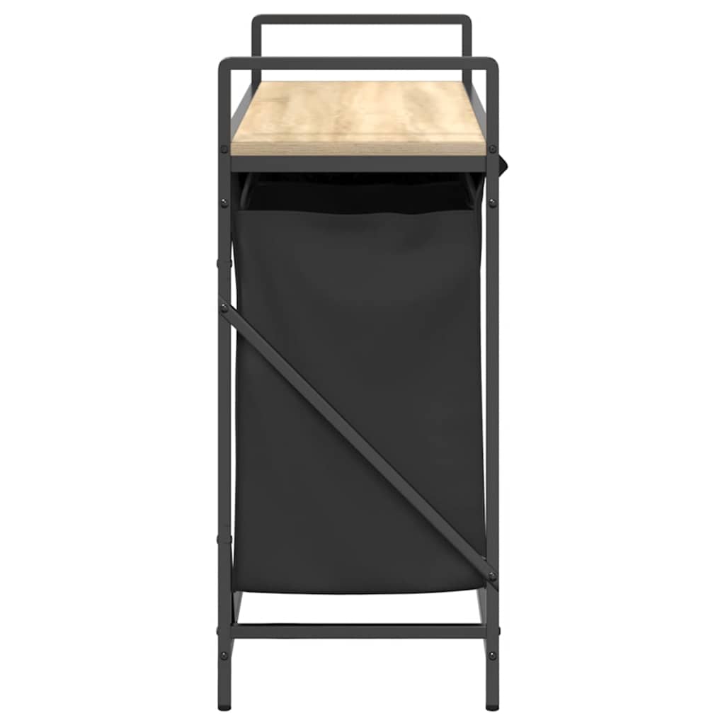 vidaXL Coș de rufe 3 compartimente cu raft stejar sonoma vidaXL Coș de rufe 3 compartimente cu raft stejar sonoma