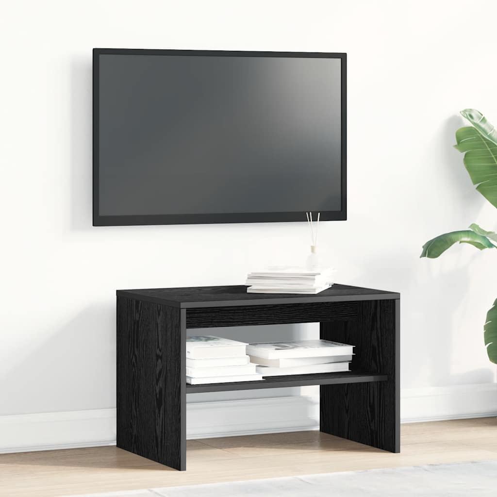 vidaXL Dulap TV Stejar Negru 60x40x40 cm Lemn prelucrat