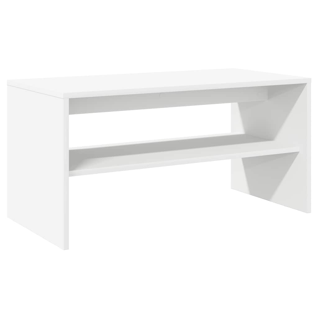 vidaXL Comodă TV, alb, 80x40x40 cm, PAL vidaXL Comodă TV, alb, 80x40x40 cm, PAL