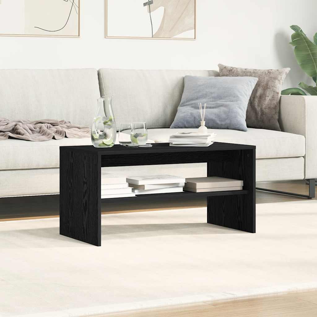 vidaXL Dulap TV Stejar Negru 80x40x40 cm Lemn prelucrat