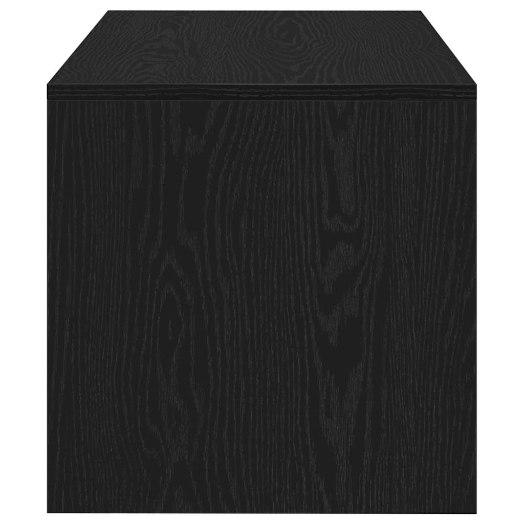 vidaXL Dulap TV Stejar Negru 80x40x40 cm Lemn prelucrat