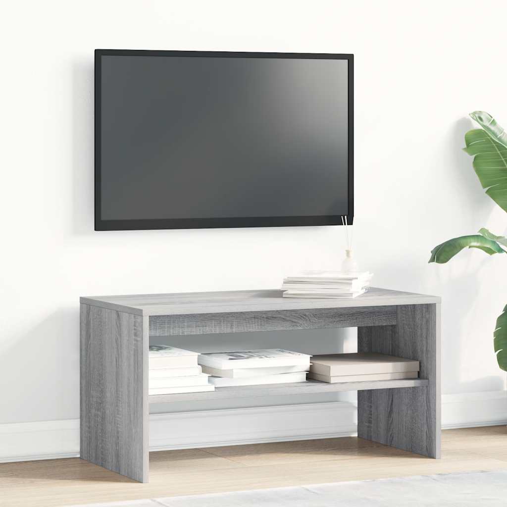 vidaXL Comodă TV, gri sonoma, 80x40x40 cm, lemn prelucrat vidaXL Comodă TV, gri sonoma, 80x40x40 cm, lemn prelucrat