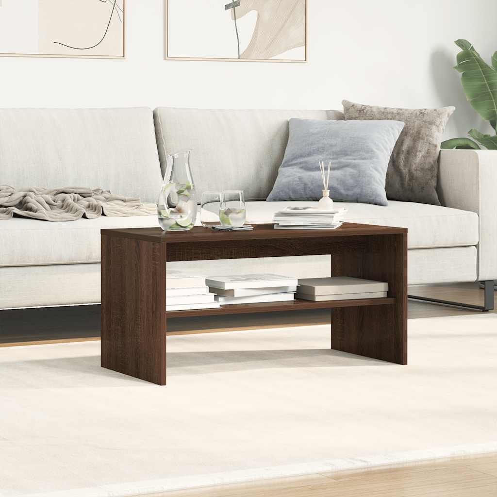 vidaXL Comodă TV, stejar maro, 80x40x40 cm, lemn prelucrat vidaXL Comodă TV, stejar maro, 80x40x40 cm, lemn prelucrat