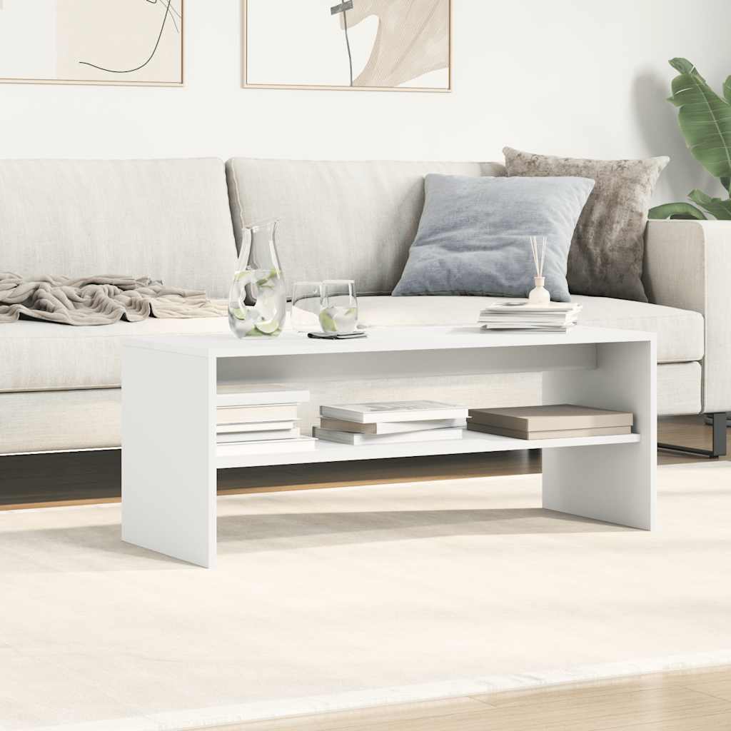 vidaXL Comodă TV, alb, 100 x 40 x 40 cm, PAL vidaXL Comodă TV, alb, 100 x 40 x 40 cm, PAL