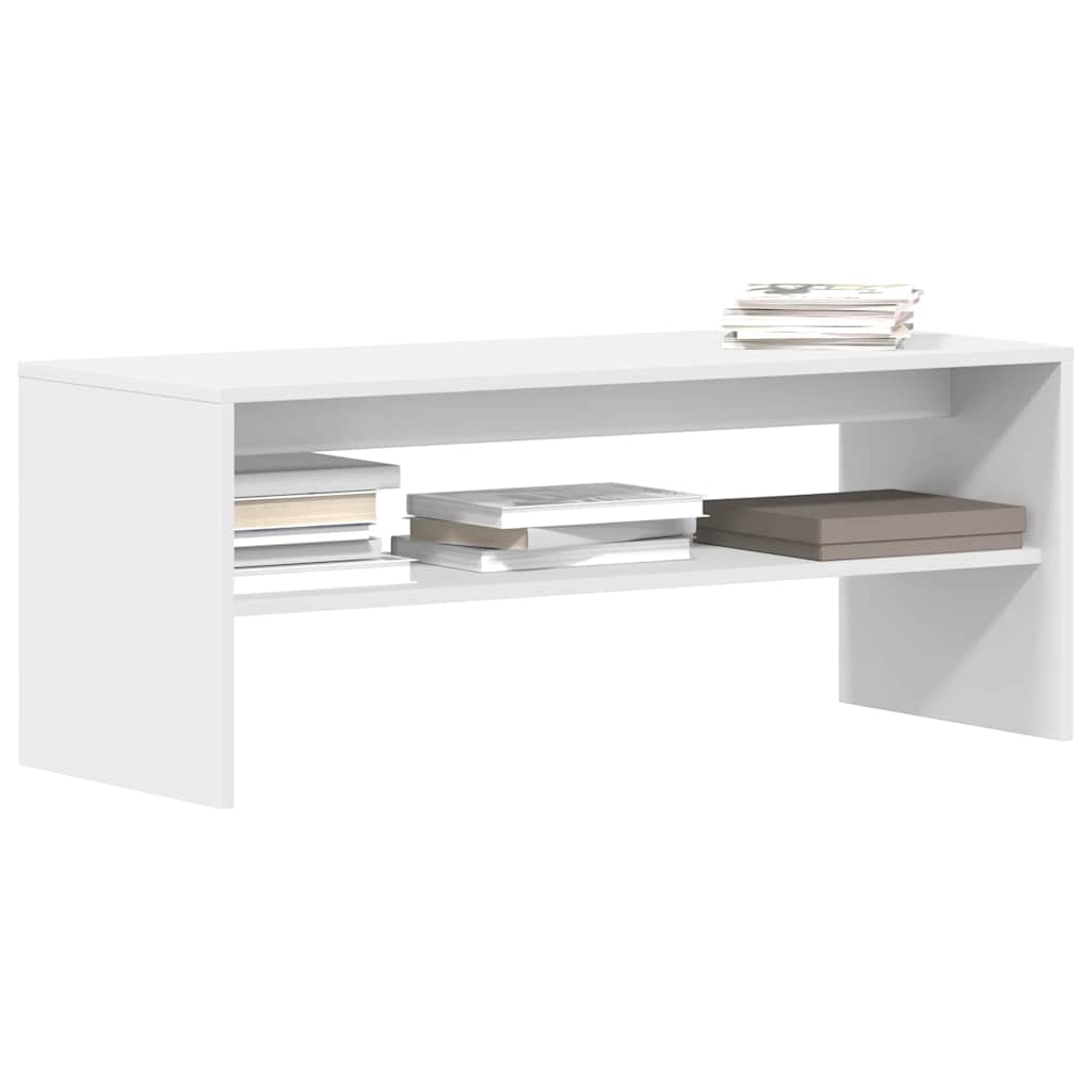 vidaXL Comodă TV, alb, 100 x 40 x 40 cm, PAL vidaXL Comodă TV, alb, 100 x 40 x 40 cm, PAL