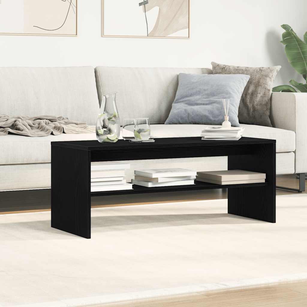 vidaXL Dulap TV Stejar Negru 100x40x40 cm Lemn prelucrat