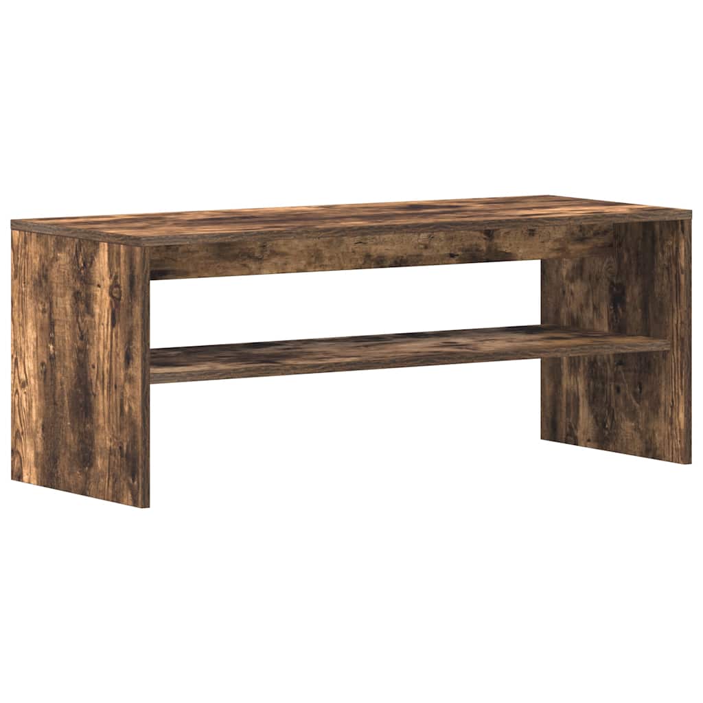 vidaXL Comodă TV, stejar fumuriu, 100x40x40 cm, lemn compozit vidaXL Comodă TV, stejar fumuriu, 100x40x40 cm, lemn compozit