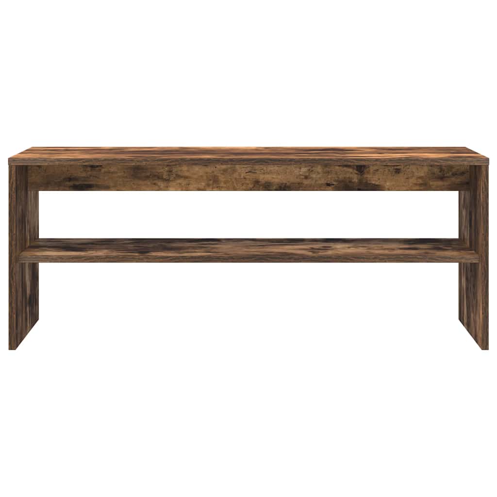 vidaXL Comodă TV, stejar fumuriu, 100x40x40 cm, lemn compozit vidaXL Comodă TV, stejar fumuriu, 100x40x40 cm, lemn compozit