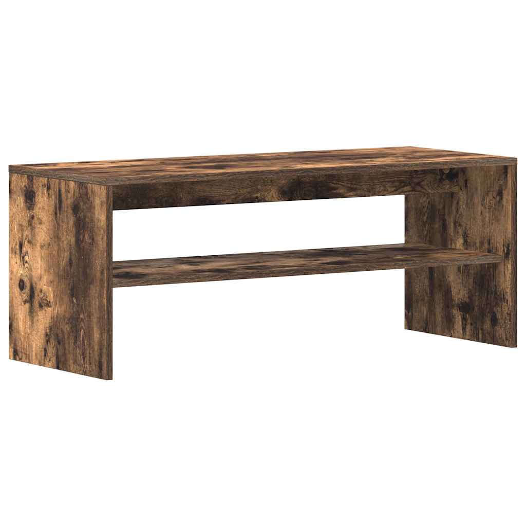 vidaXL Comodă TV, stejar fumuriu, 100x40x40 cm, lemn compozit vidaXL Comodă TV, stejar fumuriu, 100x40x40 cm, lemn compozit