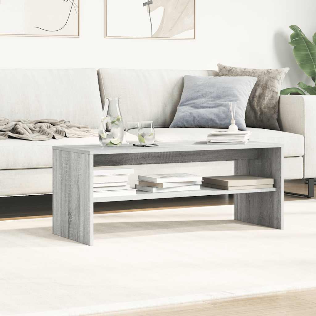vidaXL Comodă TV, gri sonoma, 100x40x40 cm, lemn compozit vidaXL Comodă TV, gri sonoma, 100x40x40 cm, lemn compozit