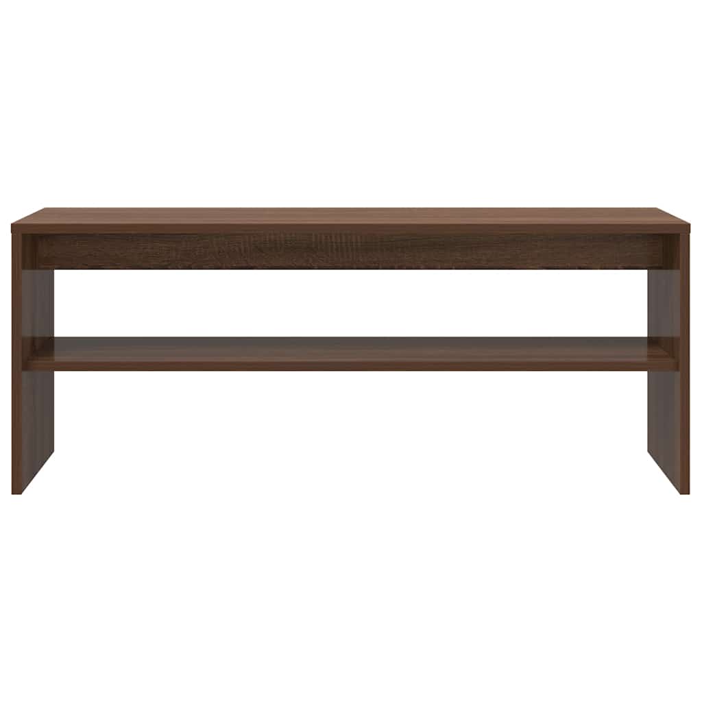 vidaXL Comodă TV, stejar maro, 100x40x40 cm, lemn compozit