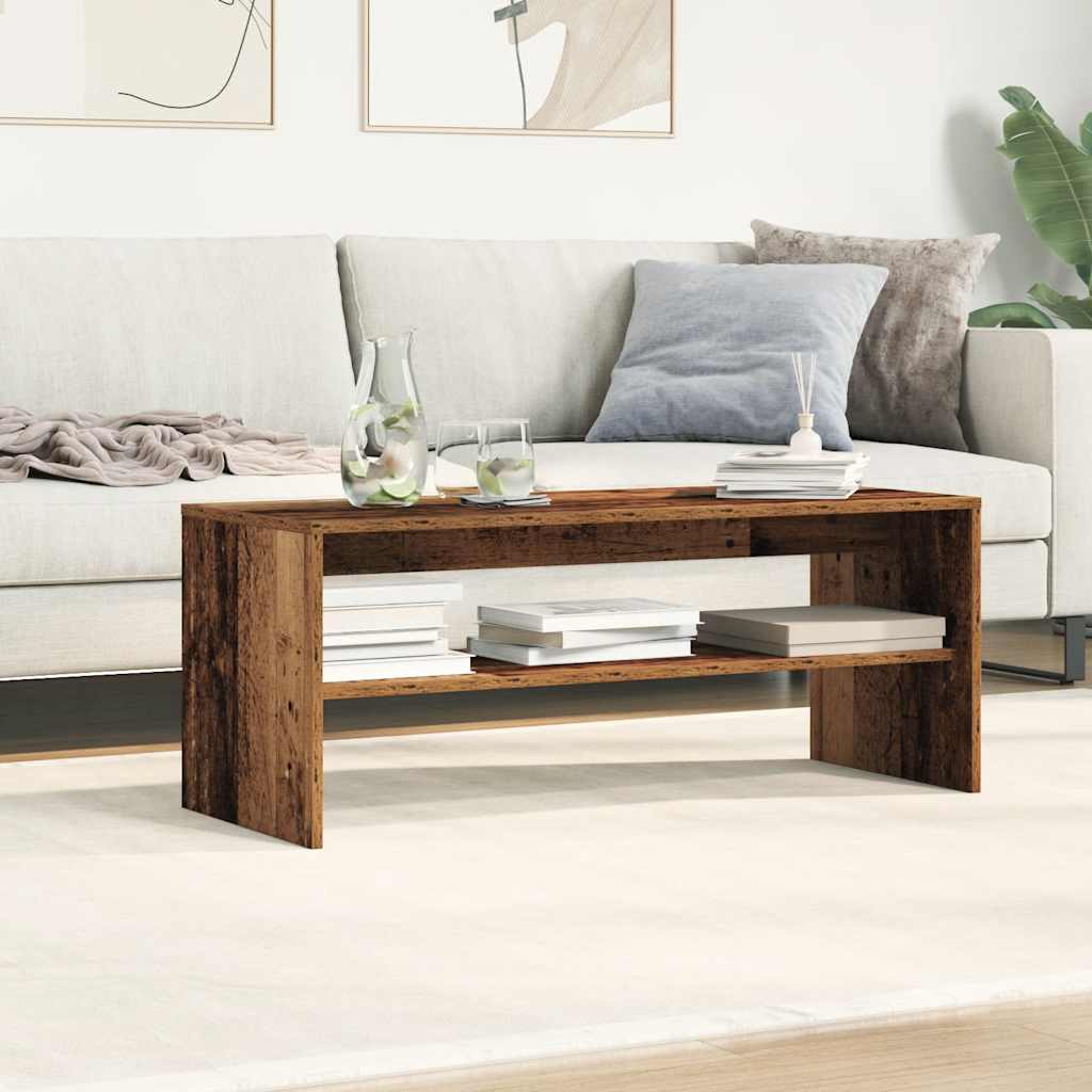 vidaXL Comodă TV, Lemn vechi, 100x40x40 cm, PAL vidaXL Comodă TV, Lemn vechi, 100x40x40 cm, PAL