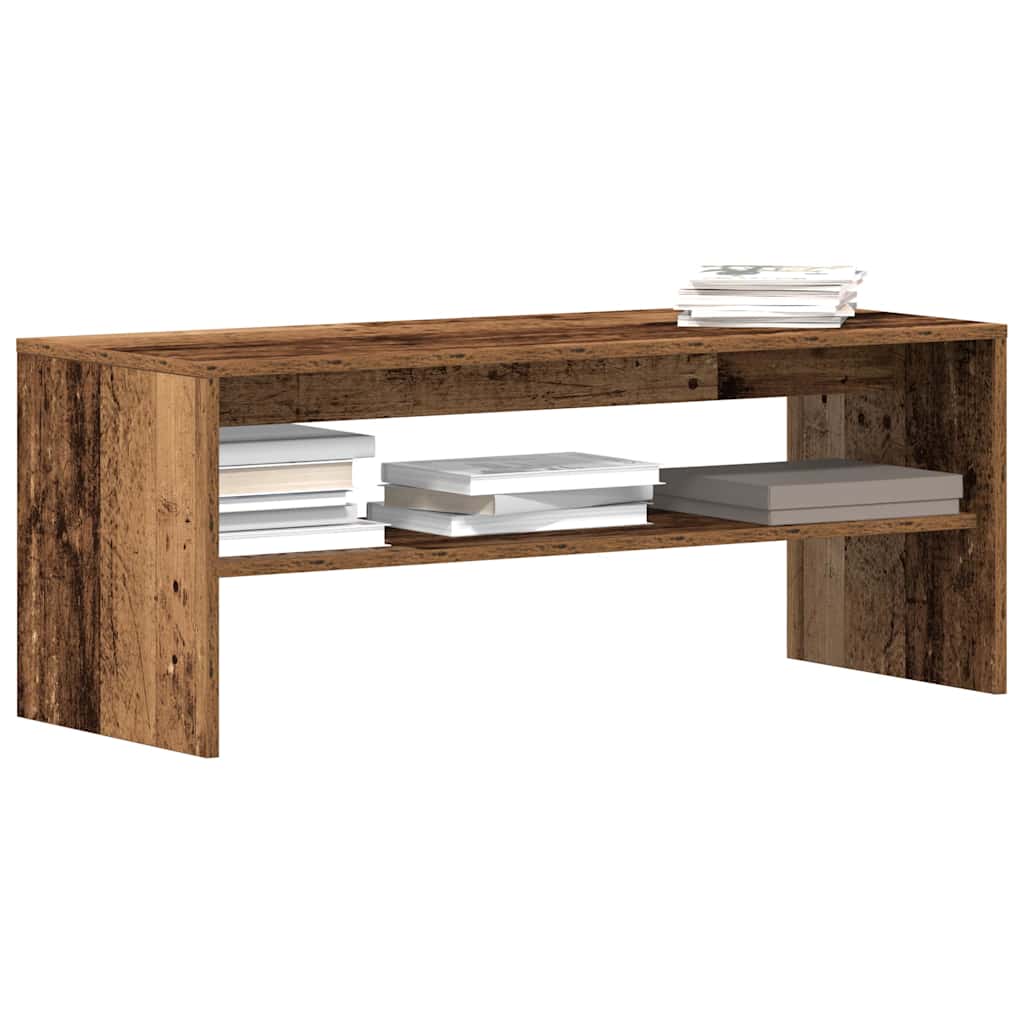 vidaXL Comodă TV, Lemn vechi, 100x40x40 cm, PAL vidaXL Comodă TV, Lemn vechi, 100x40x40 cm, PAL