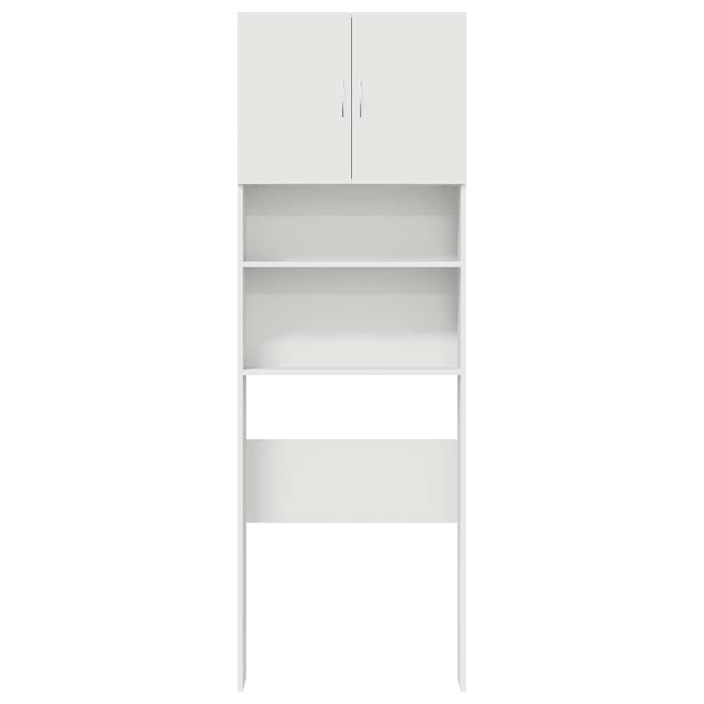 vidaXL Dulap pentru mașină de spălat alb 64x24x190 cm lemn prelucrat vidaXL Dulap pentru mașină de spălat alb 64x24x190 cm lemn prelucrat