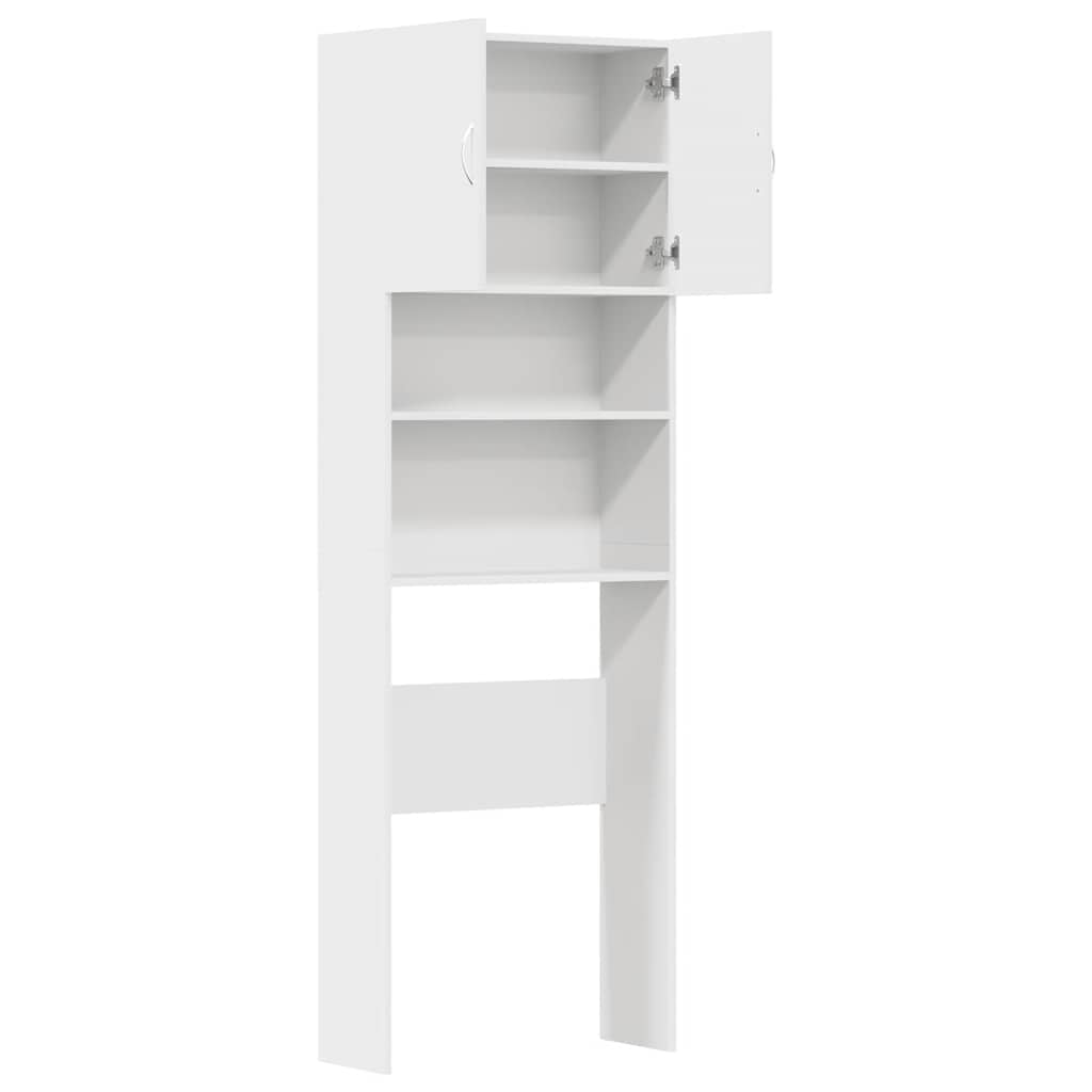 vidaXL Dulap pentru mașină de spălat alb 64x24x190 cm lemn prelucrat vidaXL Dulap pentru mașină de spălat alb 64x24x190 cm lemn prelucrat