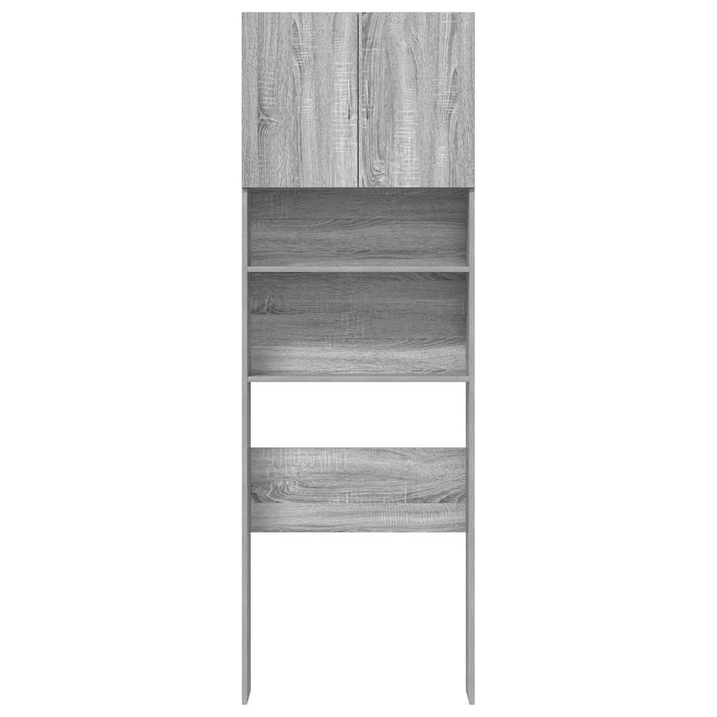 vidaXL Dulap mașină de spălat gri Sonoma 64x24x190 cm lemn prelucrat vidaXL Dulap mașină de spălat gri Sonoma 64x24x190 cm lemn prelucrat