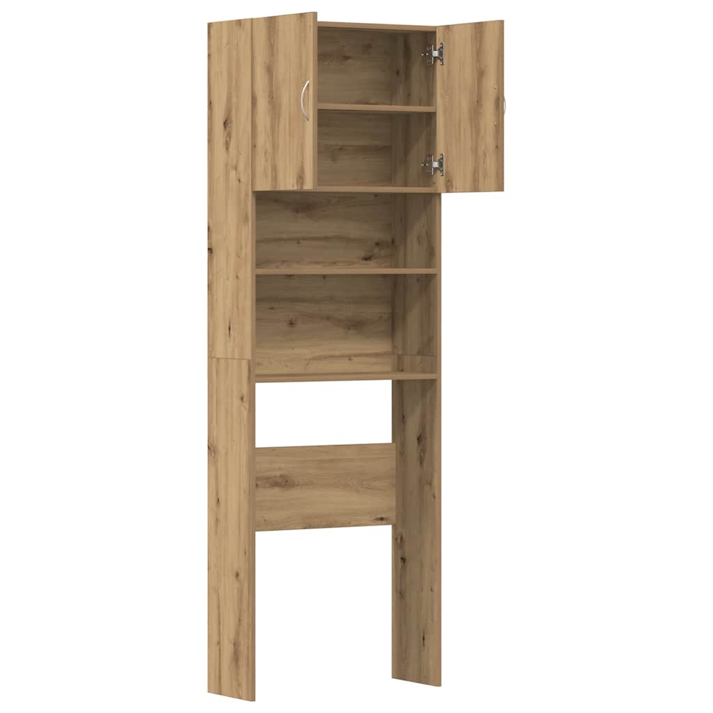 vidaXL Dulap mașină de spălat din lemn stejar artizanal 64x24x190 cm vidaXL Dulap mașină de spălat din lemn stejar artizanal 64x24x190 cm