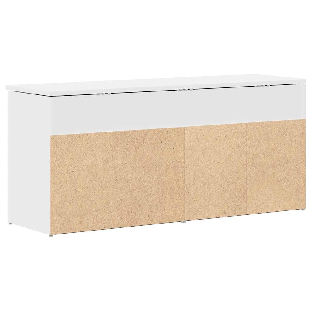 vidaXL Bancă de pantofi, alb, 102x30,5x45 cm, lemn prelucrat vidaXL Bancă de pantofi, alb, 102x30,5x45 cm, lemn prelucrat