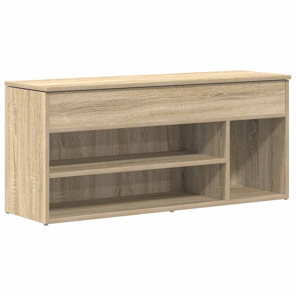 vidaXL Bancă de pantofi Stejar Sonoma 102x30,5x45 cm Lemn prelucrat vidaXL Bancă de pantofi Stejar Sonoma 102x30,5x45 cm Lemn prelucrat