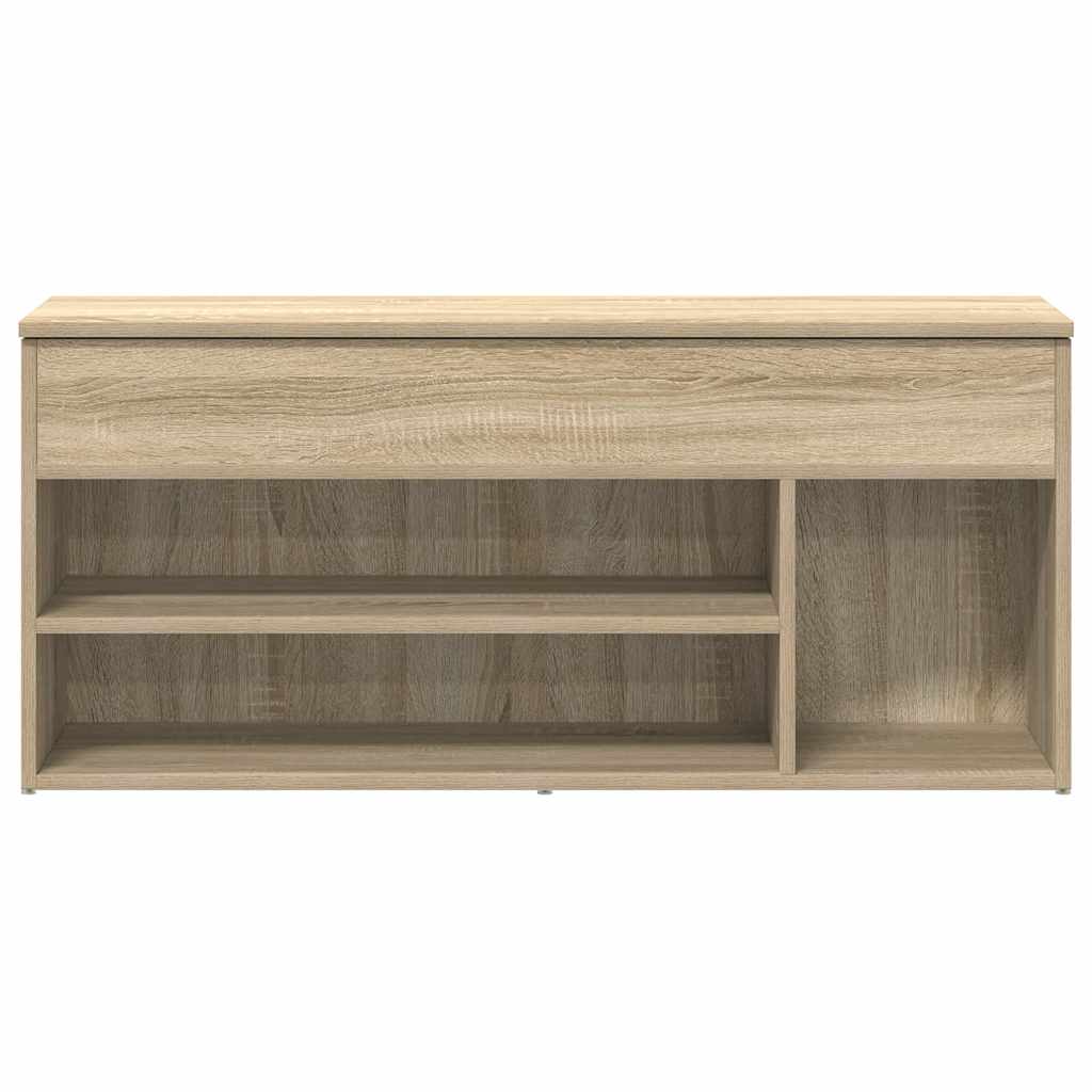 vidaXL Bancă de pantofi Stejar Sonoma 102x30,5x45 cm Lemn prelucrat vidaXL Bancă de pantofi Stejar Sonoma 102x30,5x45 cm Lemn prelucrat