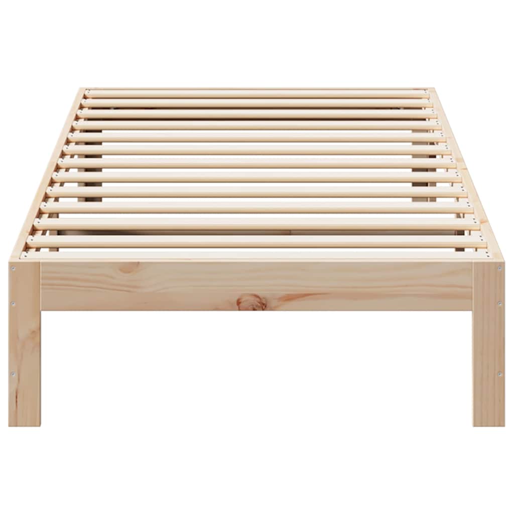 vidaXL Cadru de pat fără saltea, 80x200 cm, lemn masiv de pin