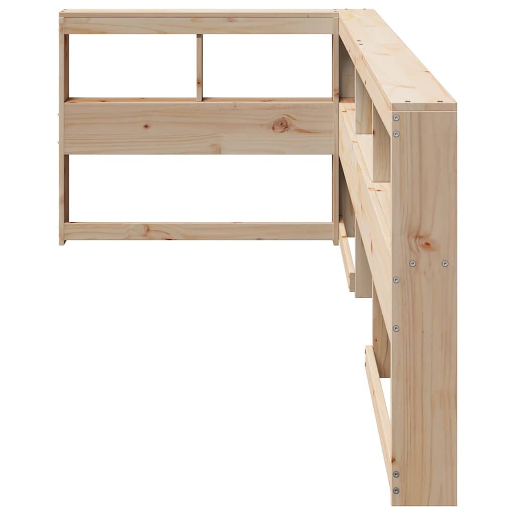 vidaXL Bibliotecă tăblie în formă de L, 75 cm, lemn masiv de pin