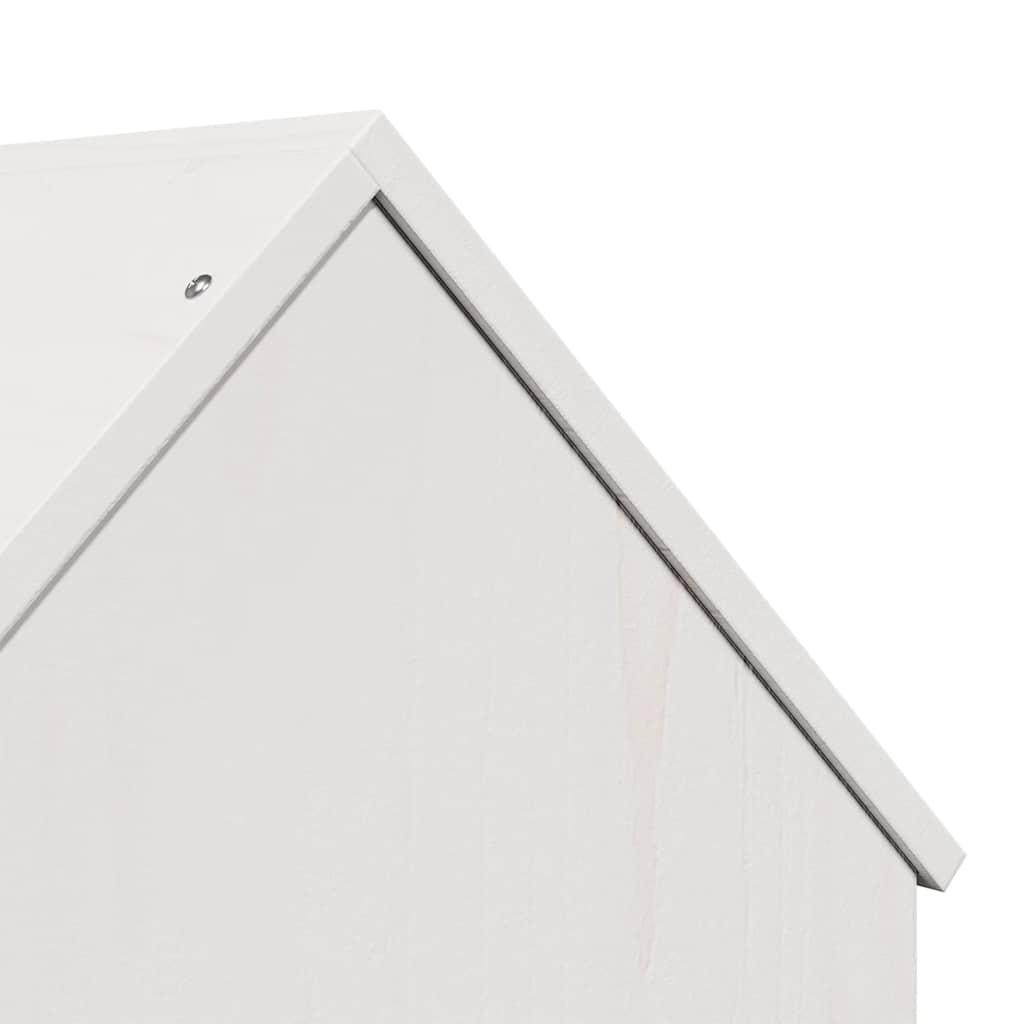 vidaXL Casă pentru pisici albă 41x50x50 cm lemn masiv de pin vidaXL Casă pentru pisici albă 41x50x50 cm lemn masiv de pin