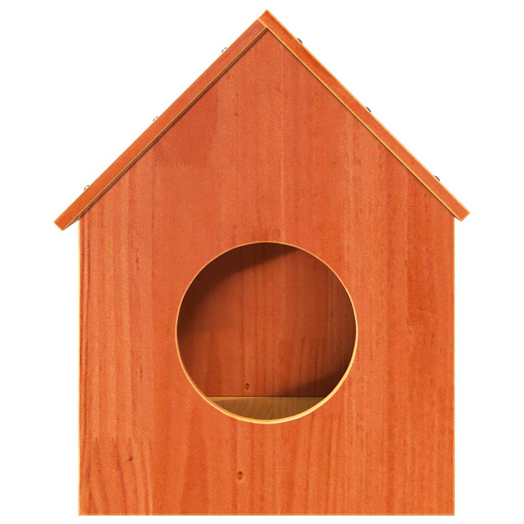 vidaXL Ceară pentru Casă pisici maro 41x50x50 cm Lemn masiv de pin vidaXL Ceară pentru Casă pisici maro 41x50x50 cm Lemn masiv de pin