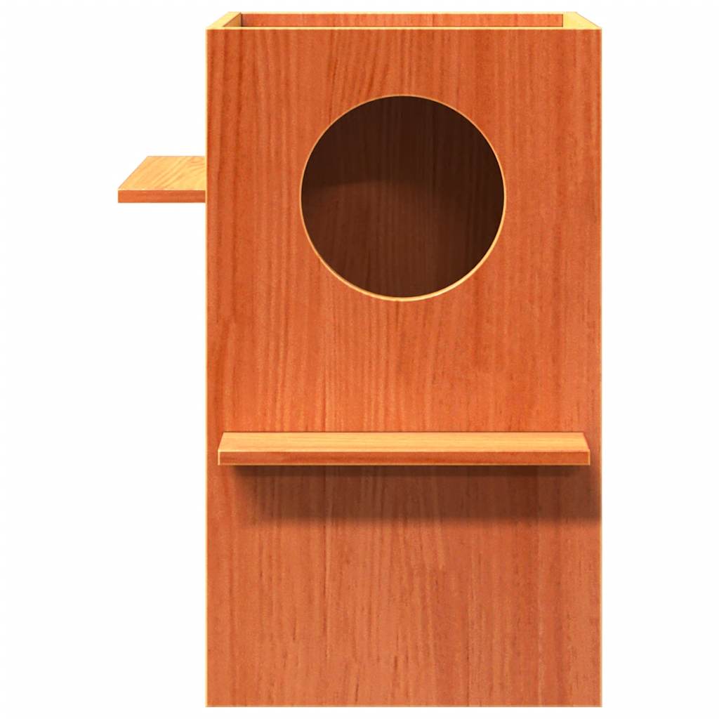 vidaXL Ceară pentru Casă pisici maro 43x43x60 cm Lemn masiv de pin vidaXL Ceară pentru Casă pisici maro 43x43x60 cm Lemn masiv de pin