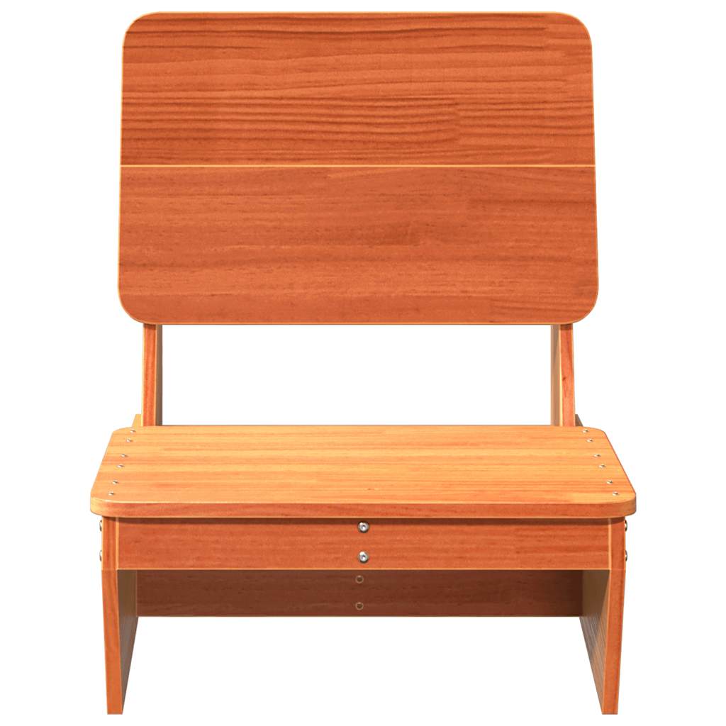 vidaXL Scaun de grădină, maro ceruit, 60x64x70,5 cm, lemn masiv de pin