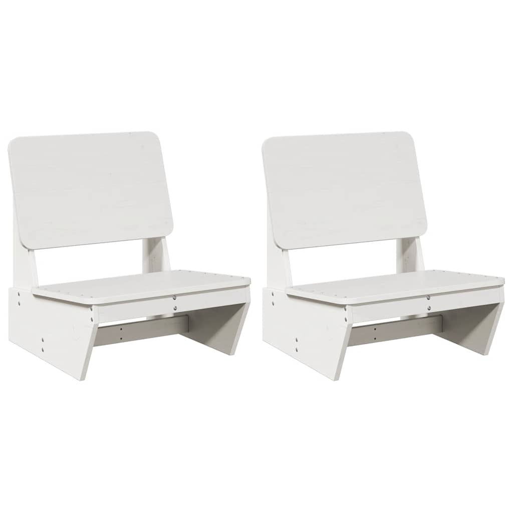vidaXL Scaune de grădină 2 buc alb 60x64x70,5 cm lemn masiv de pin vidaXL Scaune de grădină 2 buc alb 60x64x70,5 cm lemn masiv de pin