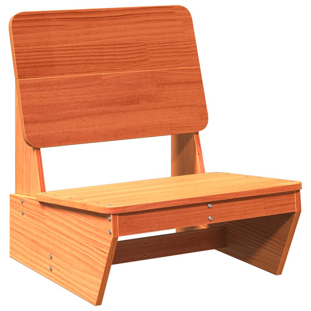 vidaXL Scaune grădină 2 buc maro ceară 60x64x70,5 cm lemn masiv de pin vidaXL Scaune grădină 2 buc maro ceară 60x64x70,5 cm lemn masiv de pin