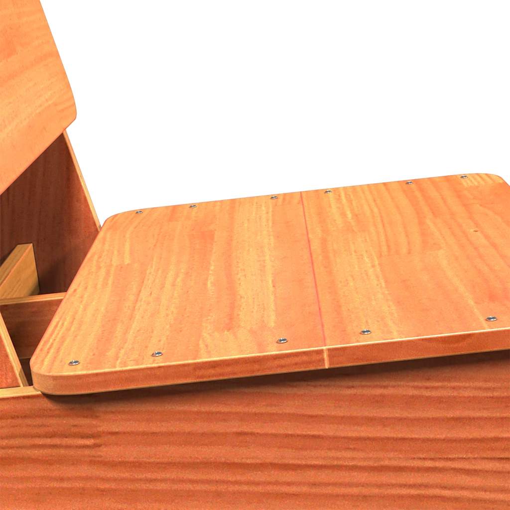 vidaXL Scaune grădină 2 buc maro ceară 60x64x70,5 cm lemn masiv de pin vidaXL Scaune grădină 2 buc maro ceară 60x64x70,5 cm lemn masiv de pin