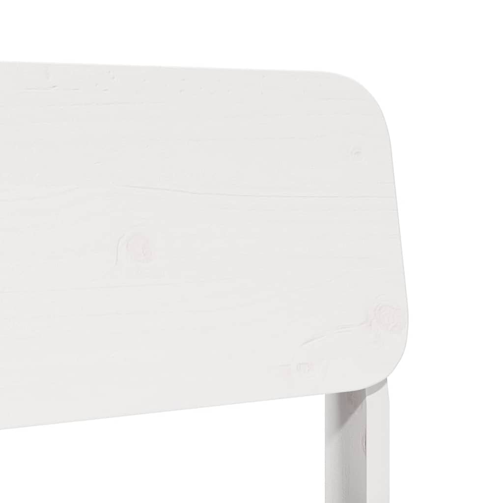 vidaXL Scaun de grădină, alb,60x52,5x72 cm, lemn masiv de pin