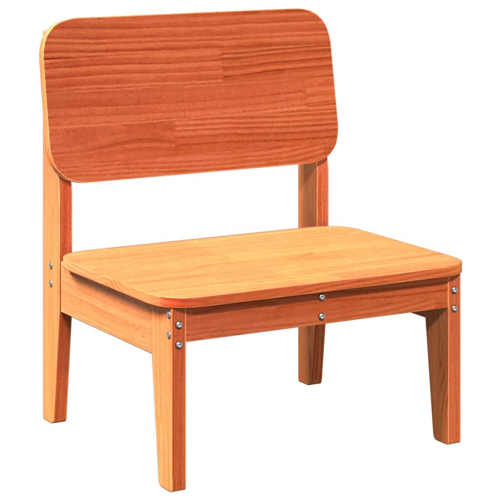 vidaXL Scaune grădină 2 buc maro ceară 60x52,5x72 cm lemn masiv de pin vidaXL Scaune grădină 2 buc maro ceară 60x52,5x72 cm lemn masiv de pin