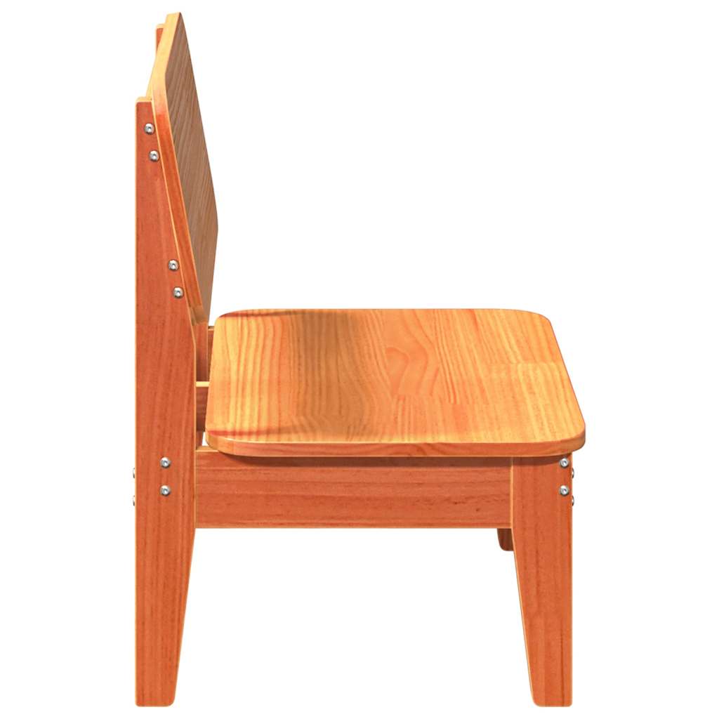 vidaXL Scaune grădină 2 buc maro ceară 60x52,5x72 cm lemn masiv de pin vidaXL Scaune grădină 2 buc maro ceară 60x52,5x72 cm lemn masiv de pin