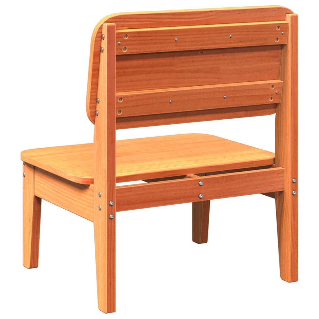 vidaXL Scaune grădină 2 buc maro ceară 60x52,5x72 cm lemn masiv de pin vidaXL Scaune grădină 2 buc maro ceară 60x52,5x72 cm lemn masiv de pin