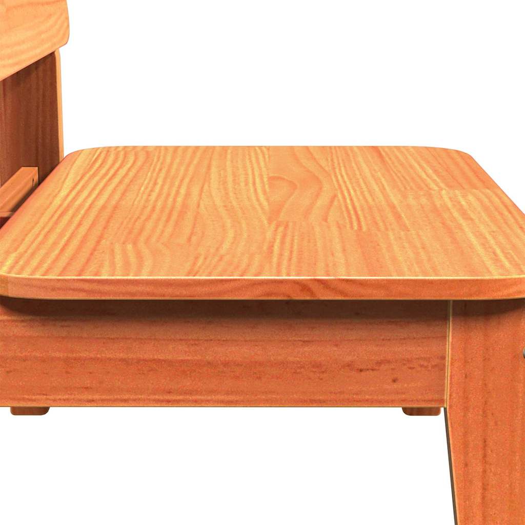 vidaXL Scaune grădină 2 buc maro ceară 60x52,5x72 cm lemn masiv de pin vidaXL Scaune grădină 2 buc maro ceară 60x52,5x72 cm lemn masiv de pin