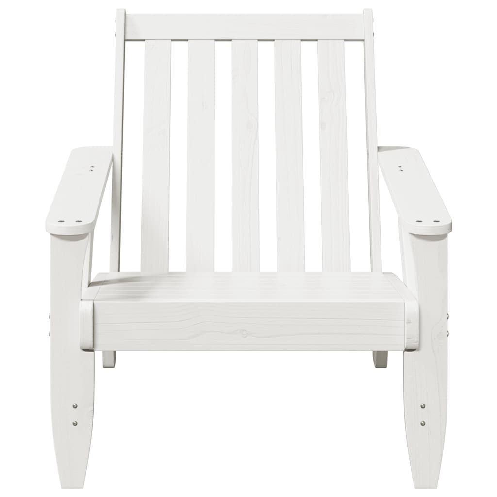 vidaXL Scaun Adirondack de grădină alb 75x77x77 cm lemn masiv de pin vidaXL Scaun Adirondack de grădină alb 75x77x77 cm lemn masiv de pin