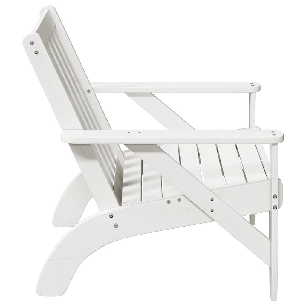 vidaXL Scaun Adirondack de grădină alb 75x77x77 cm lemn masiv de pin vidaXL Scaun Adirondack de grădină alb 75x77x77 cm lemn masiv de pin