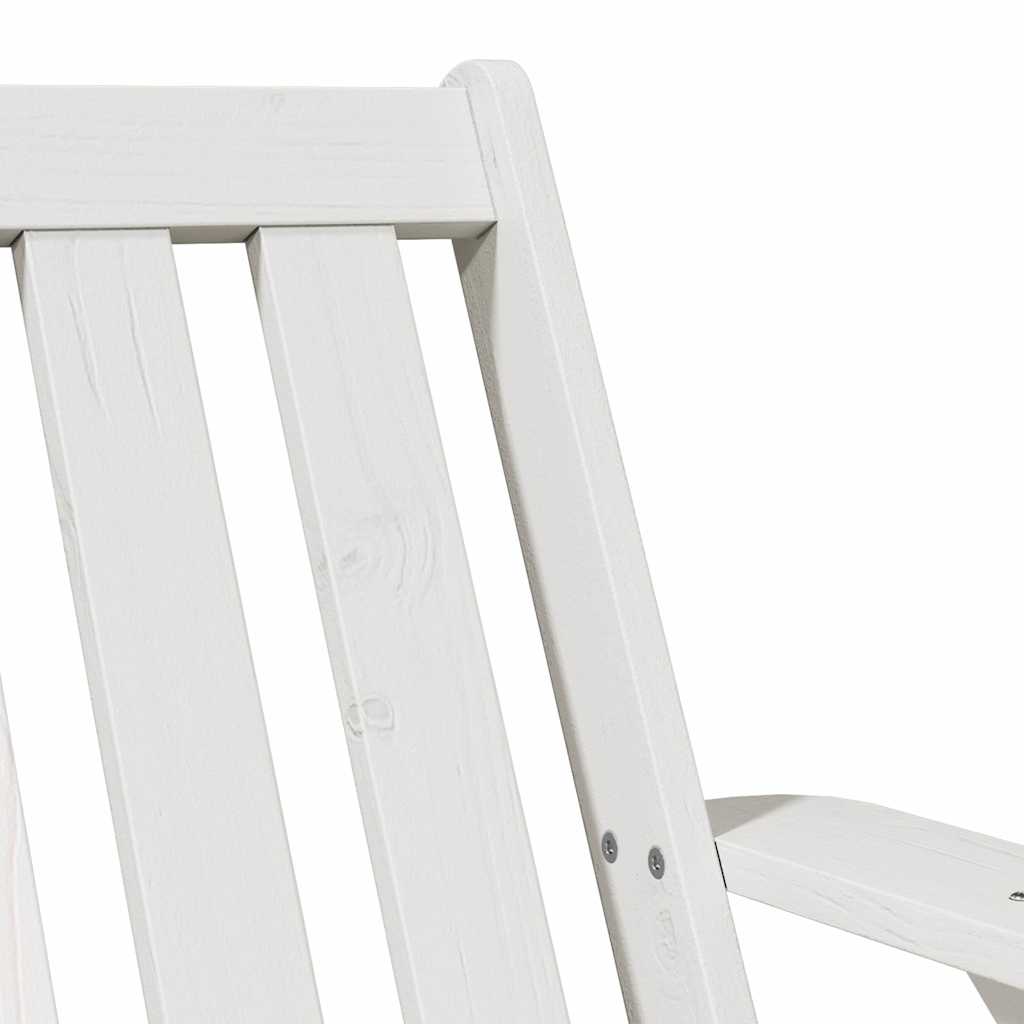 vidaXL Scaun Adirondack de grădină alb 75x77x77 cm lemn masiv de pin vidaXL Scaun Adirondack de grădină alb 75x77x77 cm lemn masiv de pin