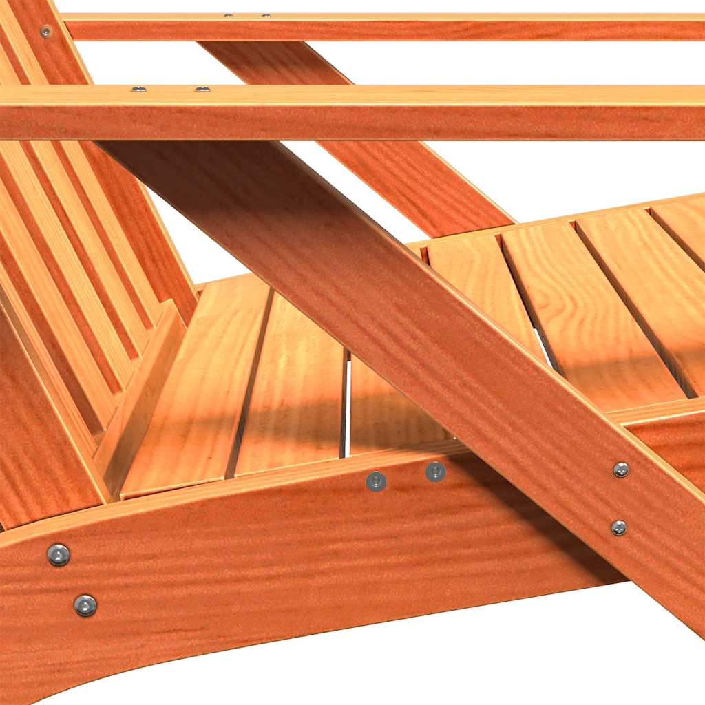 vidaXL Scaun Adirondack de grădină Vax brúnt Lemn masiv de pin vidaXL Scaun Adirondack de grădină Vax brúnt Lemn masiv de pin