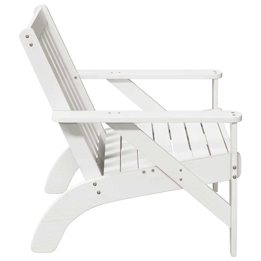 vidaXL Scaune Adirondack de grădină 2 buc alb lemn masiv de pin vidaXL Scaune Adirondack de grădină 2 buc alb lemn masiv de pin